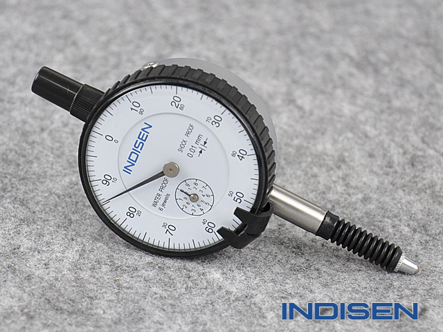 Schockproof and waterproof dial indicator INDISEN, type 5412